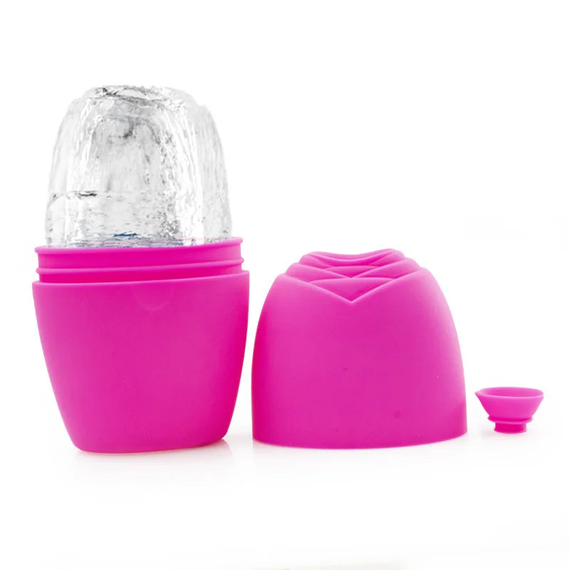Silicone Ice Roller Tray Mold Face Beauty Lifting Ice Face Tool Contouring Eye Skin Massager Roller Ball Care