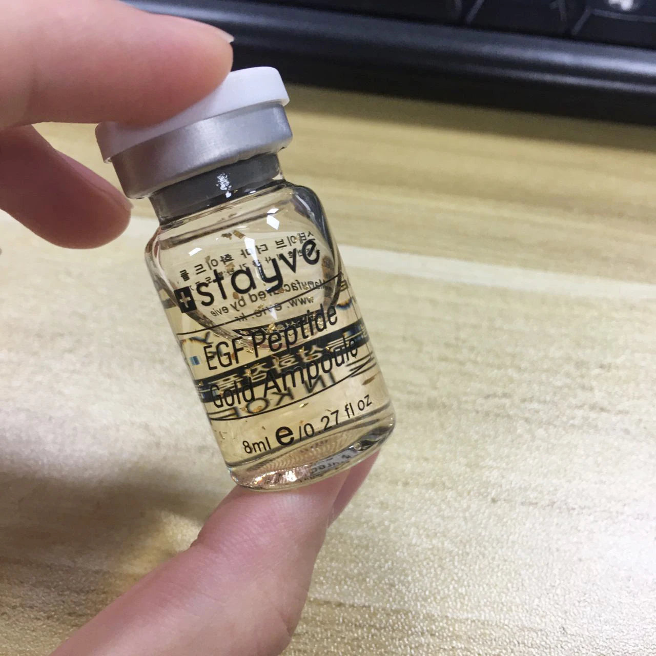 Stayve Peptide Gold Ampoule Skin Booster Crosslinked Hyaluronic Acid Facial Essence Whitening Moisturize Rejuvenating Skin Care