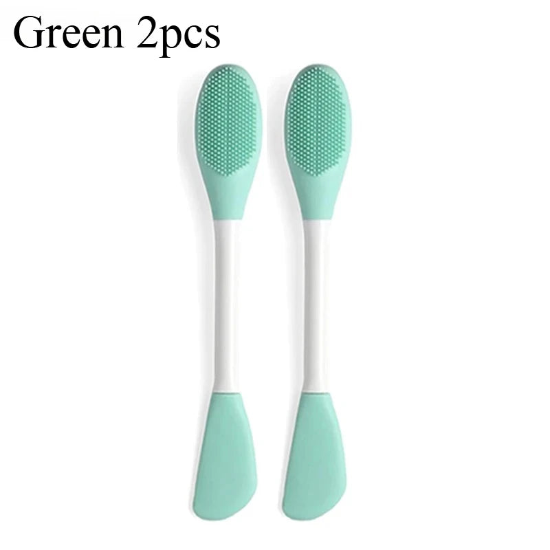 8/4/2pcs Face Brush Set Silicone Facial Mask Applicator Double-head Lotion Spatula Blackhead Face Lip Exfoliator Skin Care Tools