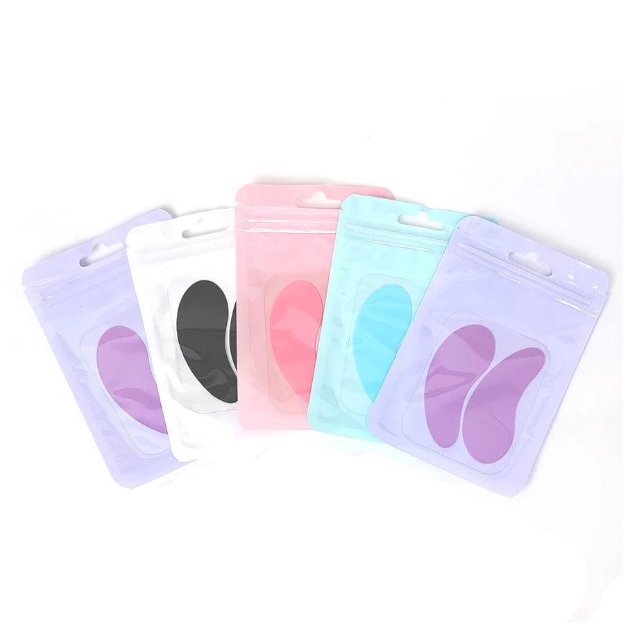 1Pair Reusable Eyelash Pads Silicone Stripe Lash Lift Eyelash Extension Eye Hydrogel Patches Under Eye Gel Patch Makeup Tools