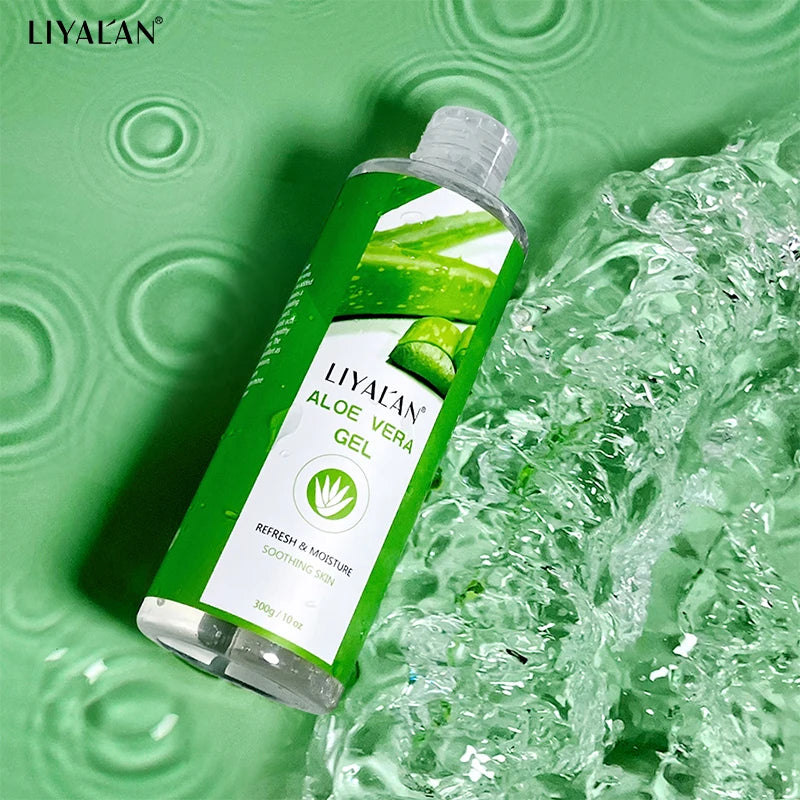 300g Aloe Vera Gel Daily Skin Care Hydration Moisturizing Lightening Sun After Soothing with Vitamin C Even Skin Tone Face Cream