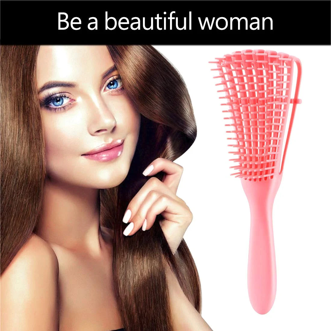 3 Pack Hair Detangler Brush for Afro America/African Hair Textured 3A to 4C Kinky Wavy/Curly/Coily/Wet/Dry/Oil/Thick/Long Hair, Detangling Brush for Natural Hair,Detangle Brush