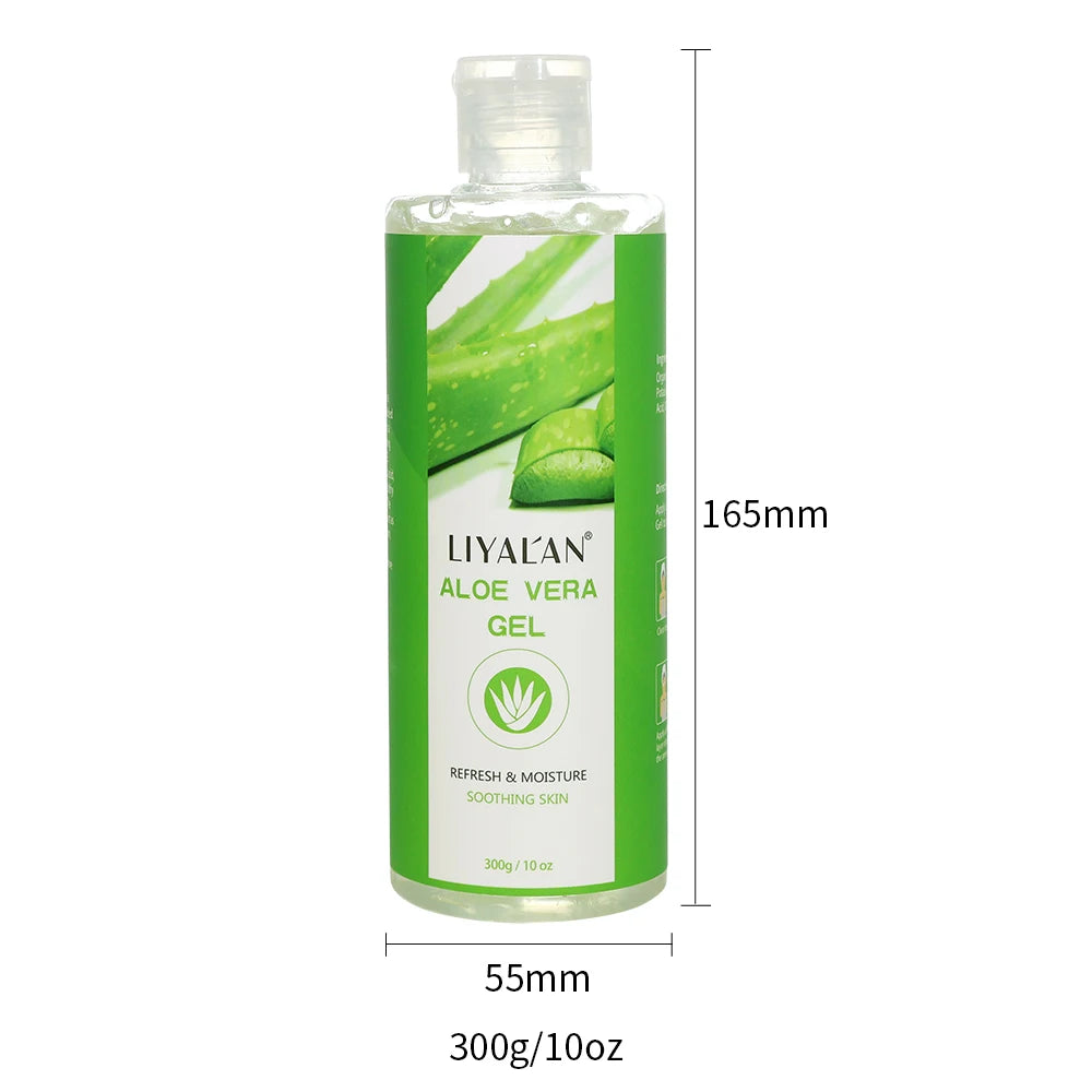 300g Aloe Vera Gel Daily Skin Care Hydration Moisturizing Lightening Sun After Soothing with Vitamin C Even Skin Tone Face Cream