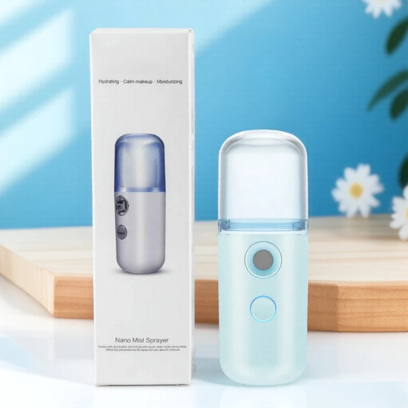 30ML Nano Facial Mist Sprayer USB Portable Mini Face Steamer Humidifier for Beauty Skin Care Hydration Home Facial Sauna Machine