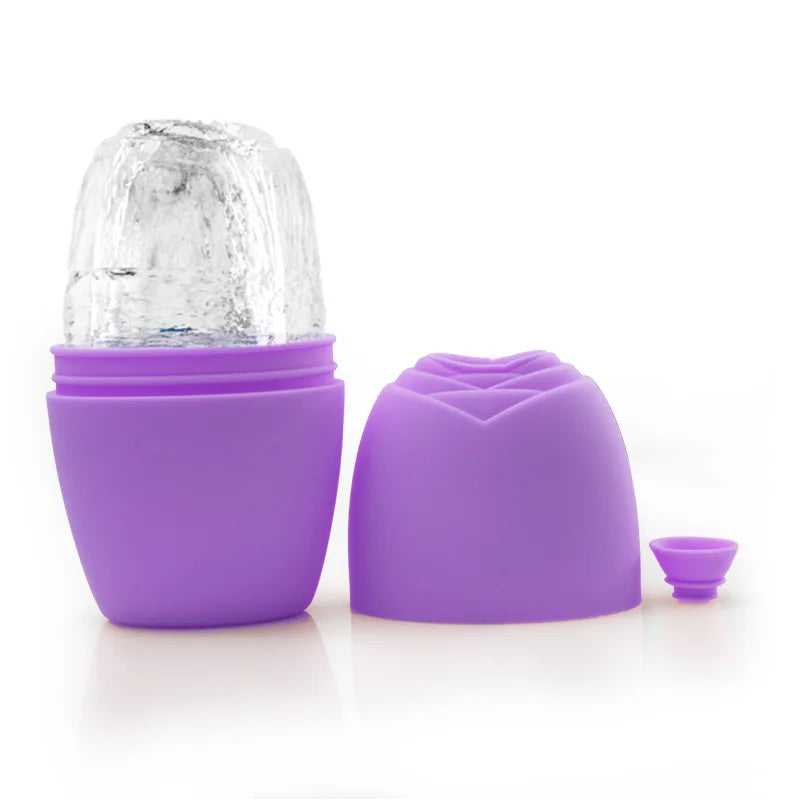 Silicone Ice Roller Tray Mold Face Beauty Lifting Ice Face Tool Contouring Eye Skin Massager Roller Ball Care