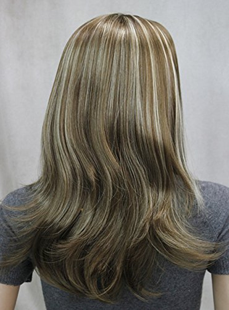 Long Straight Wave Headband Synthetic Wigs (12TT26 Brown Highlighted)
