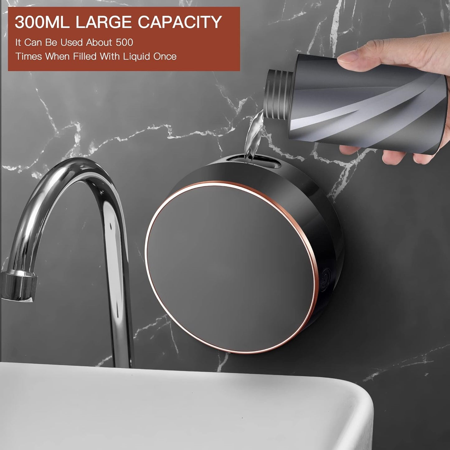 Automatic Soap Dispenser Foaming Hand Free Soap Dispenser Wall Mount Foam Rechar