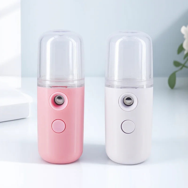 30ML Nano Facial Mist Sprayer USB Portable Mini Face Steamer Humidifier for Beauty Skin Care Hydration Home Facial Sauna Machine