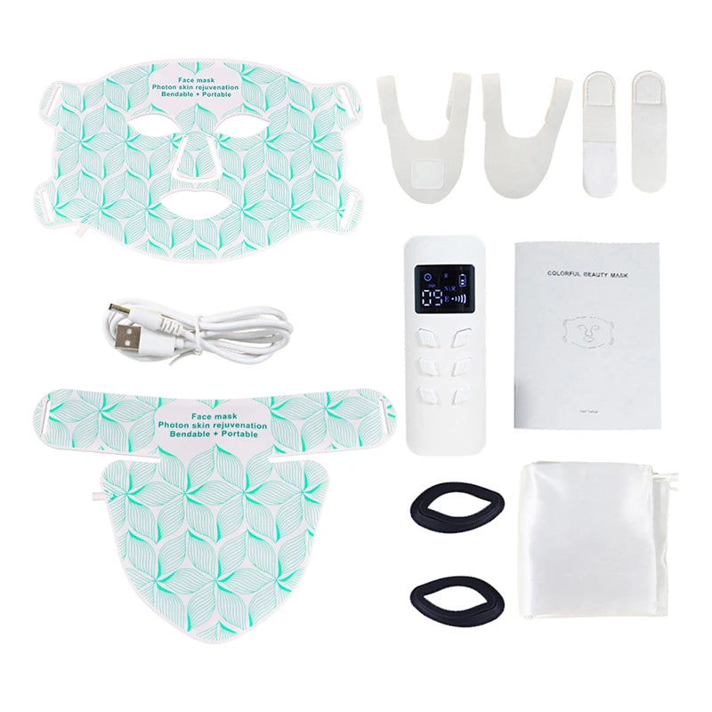 Ubilli Silicone Led Face Mask 8 Colors Red Light Therapy Infrared Flexible Soft Mask Led Therapy Anti Aging Advanced Photon Mask