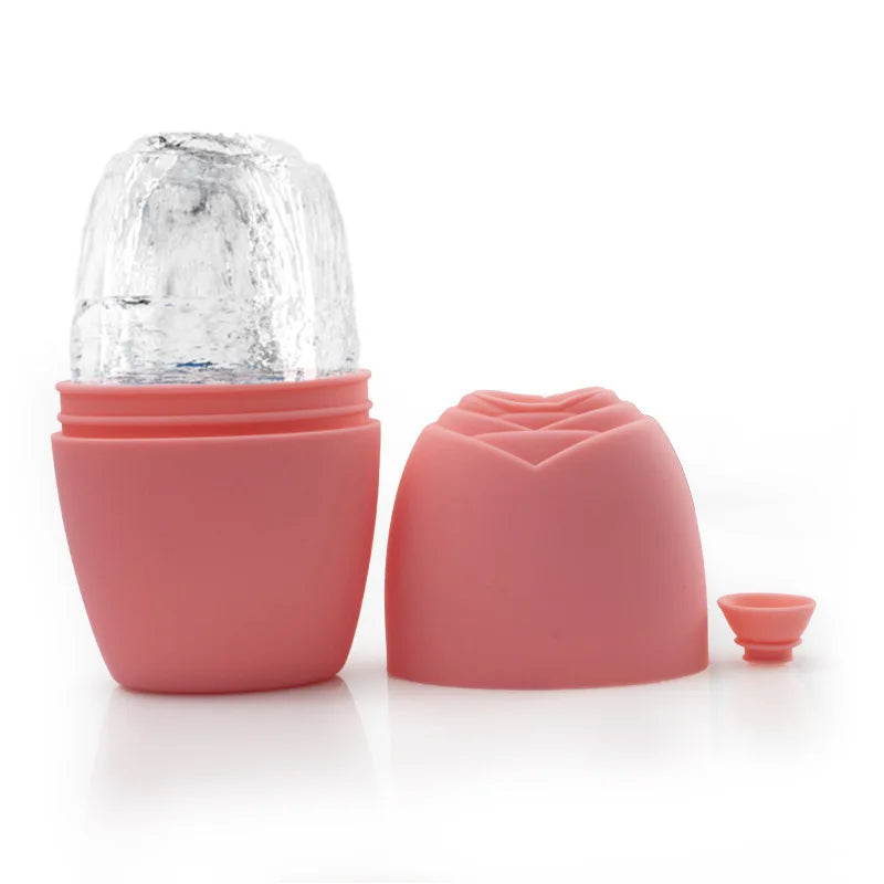 Silicone Ice Roller Tray Mold Face Beauty Lifting Ice Face Tool Contouring Eye Skin Massager Roller Ball Care