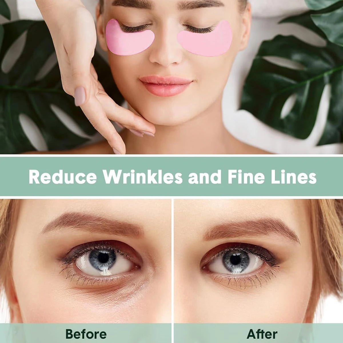 1Pair Reusable Eyelash Pads Silicone Stripe Lash Lift Eyelash Extension Eye Hydrogel Patches Under Eye Gel Patch Makeup Tools