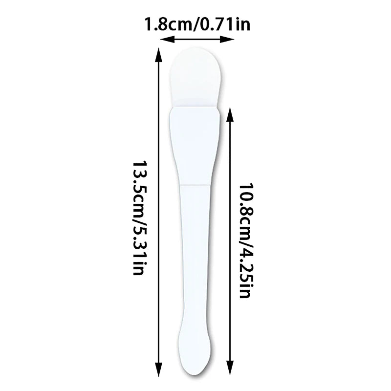 Double-Headed Silicone Facial Mask Brush Fishtail Mud Film Application Tool Skin Friendly Soft Face Glue Brush Makeup Care Tools