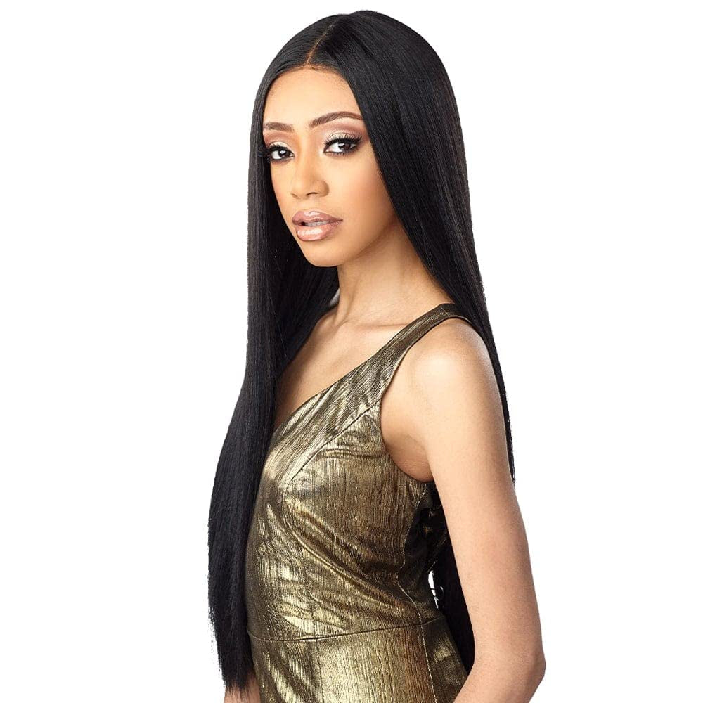 Butta Lace Wigs - Unit 18 Extra Wide 5 Inch Deep Parting Synthetic Preplucked Hairline Glueless Lacefront (T4/COPPER)