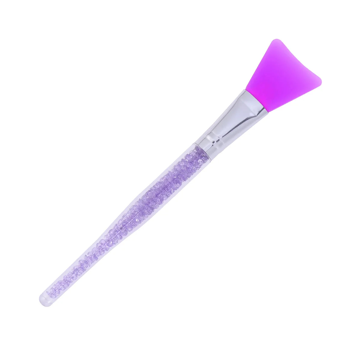 Water Drill Rod Silicone Face Mask Brush Clear Handle For Skincare Serum Peel Application Home Use Facial Mask Applicator Tool