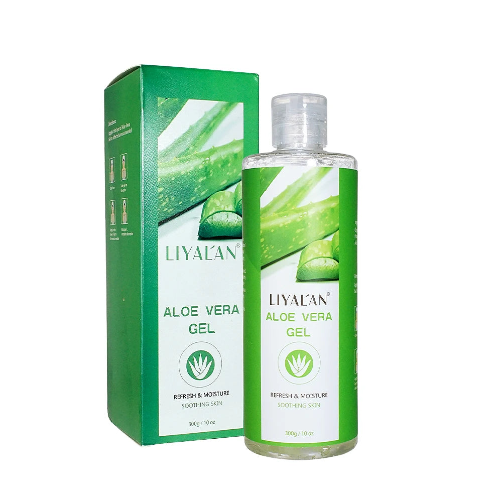 300g Aloe Vera Gel Daily Skin Care Hydration Moisturizing Lightening Sun After Soothing with Vitamin C Even Skin Tone Face Cream