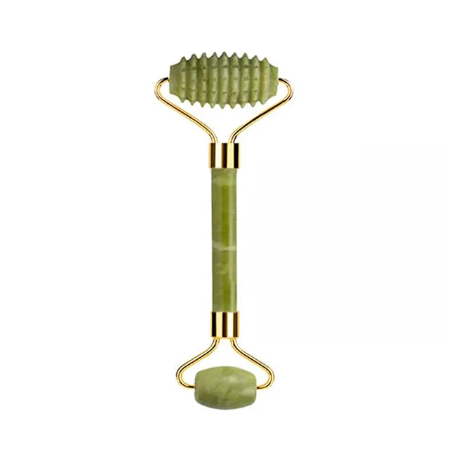 Natural Jade Roller Face Lifting Massager Jade Facial Massager Scrapers for Face Neck Back Body Anti-Wrinkle Skin Care Tool