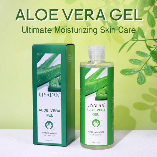 300g Aloe Vera Gel Daily Skin Care Hydration Moisturizing Lightening Sun After Soothing with Vitamin C Even Skin Tone Face Cream