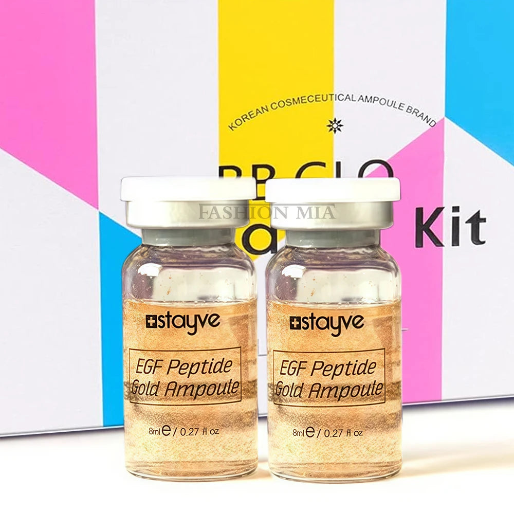 Stayve Peptide Gold Ampoule Skin Booster Crosslinked Hyaluronic Acid Facial Essence Whitening Moisturize Rejuvenating Skin Care