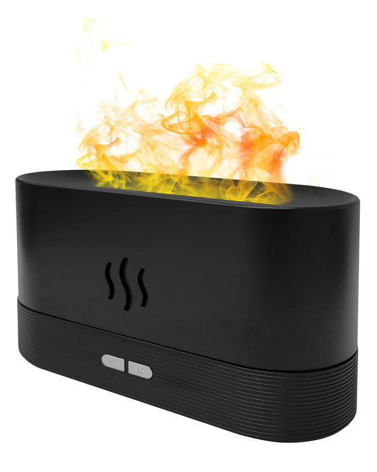 Humidy Flame Designer Home Humidifier and Diffuser with Flame-Light LED Effect